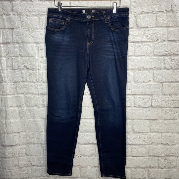 Kut from the Kloth Denim - KUT Diana Systematic Skinny Jeans - Size: 10P
